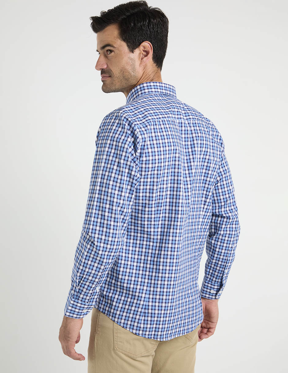 Camisa casual de algodón manga larga para hombre 2