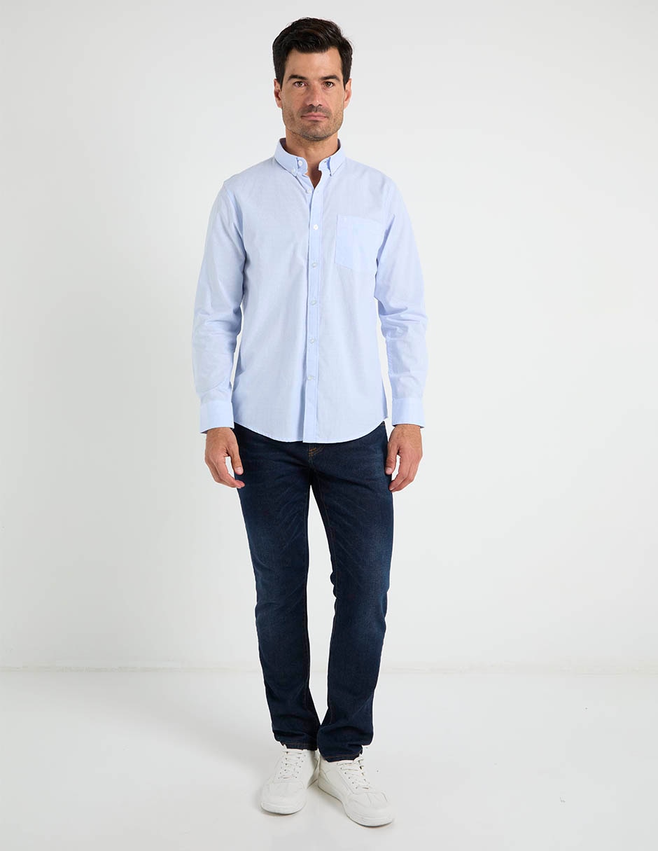 Camisa de algodón manga larga para hombre 3