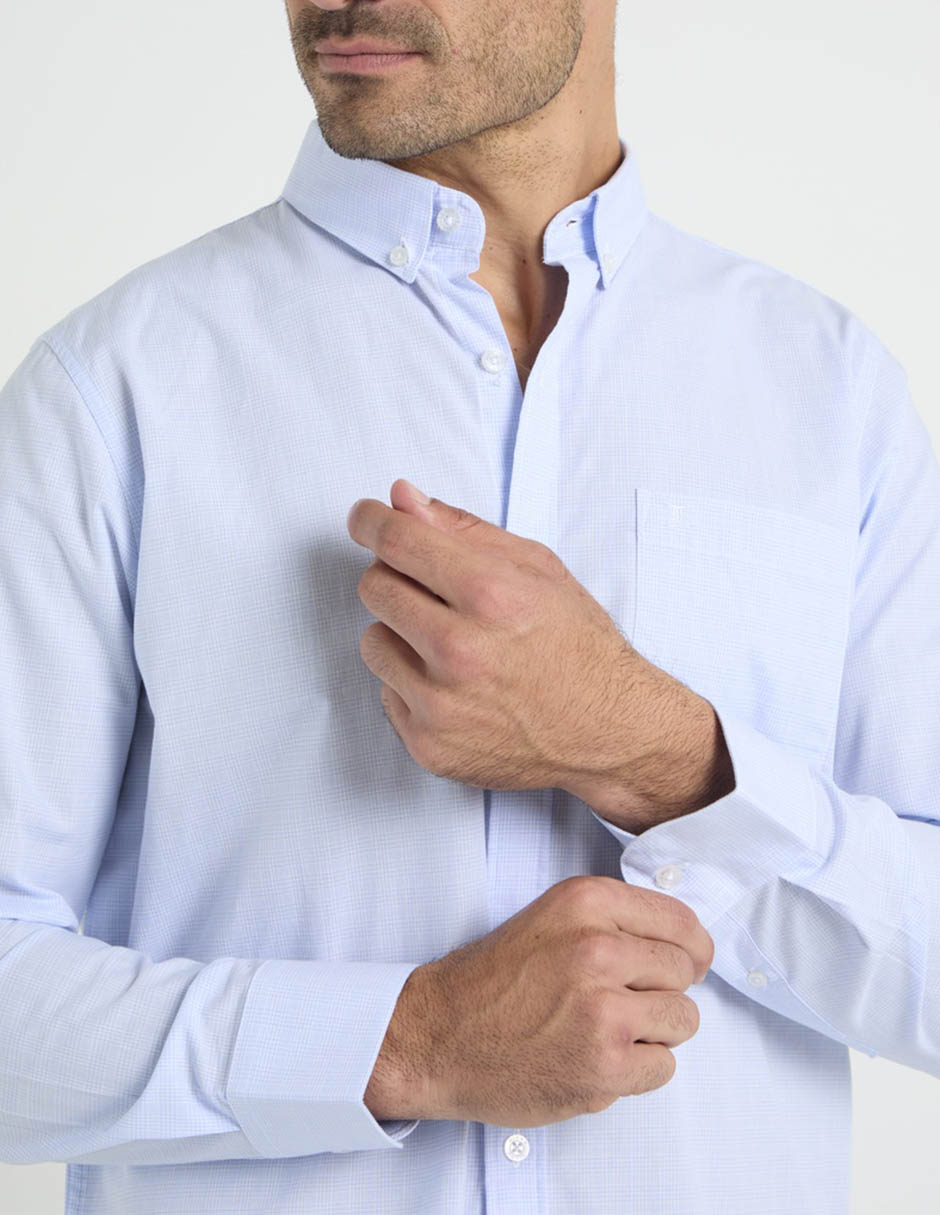 Camisa de algodón manga larga para hombre 2