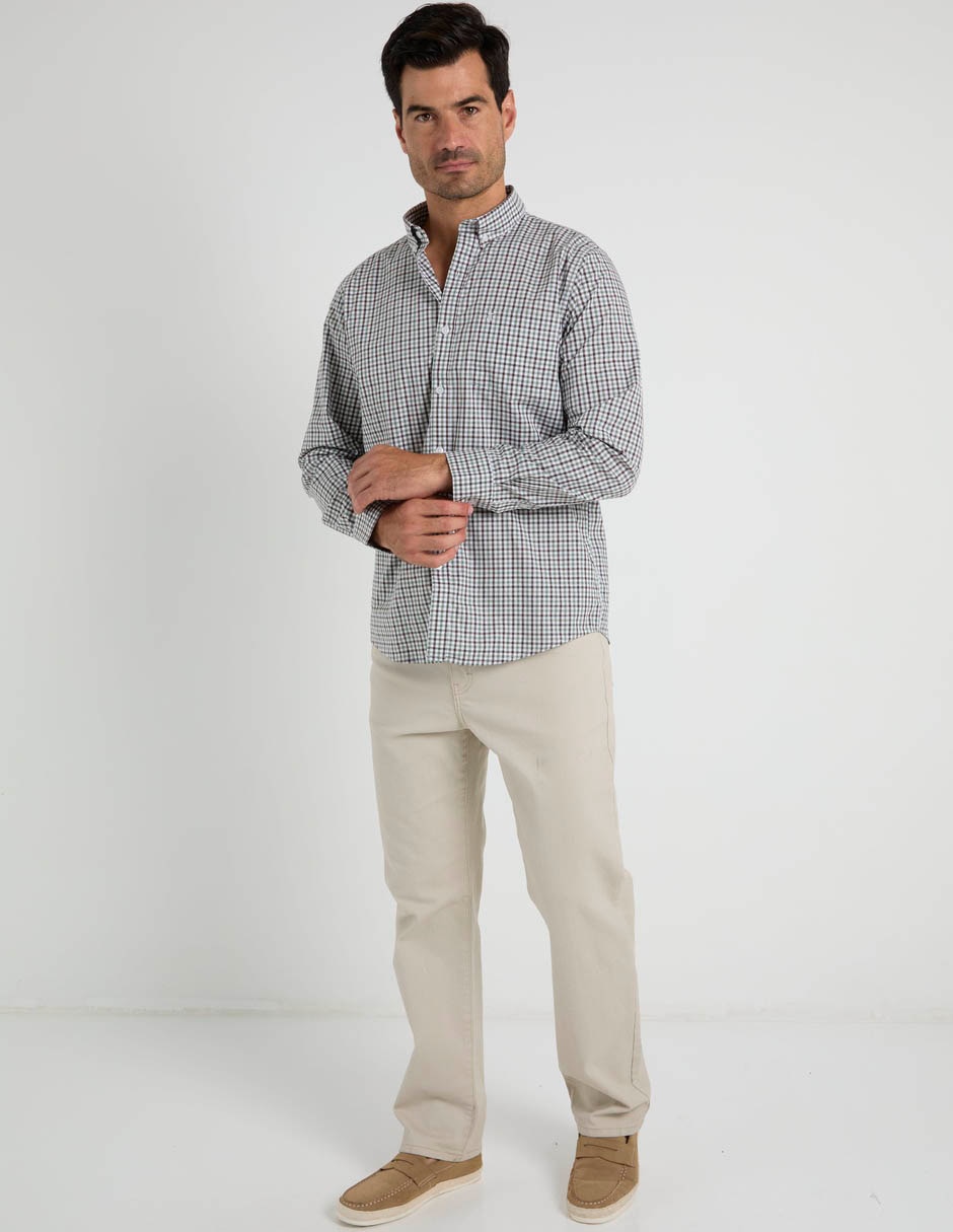 Camisa casual dioro manga larga para hombre