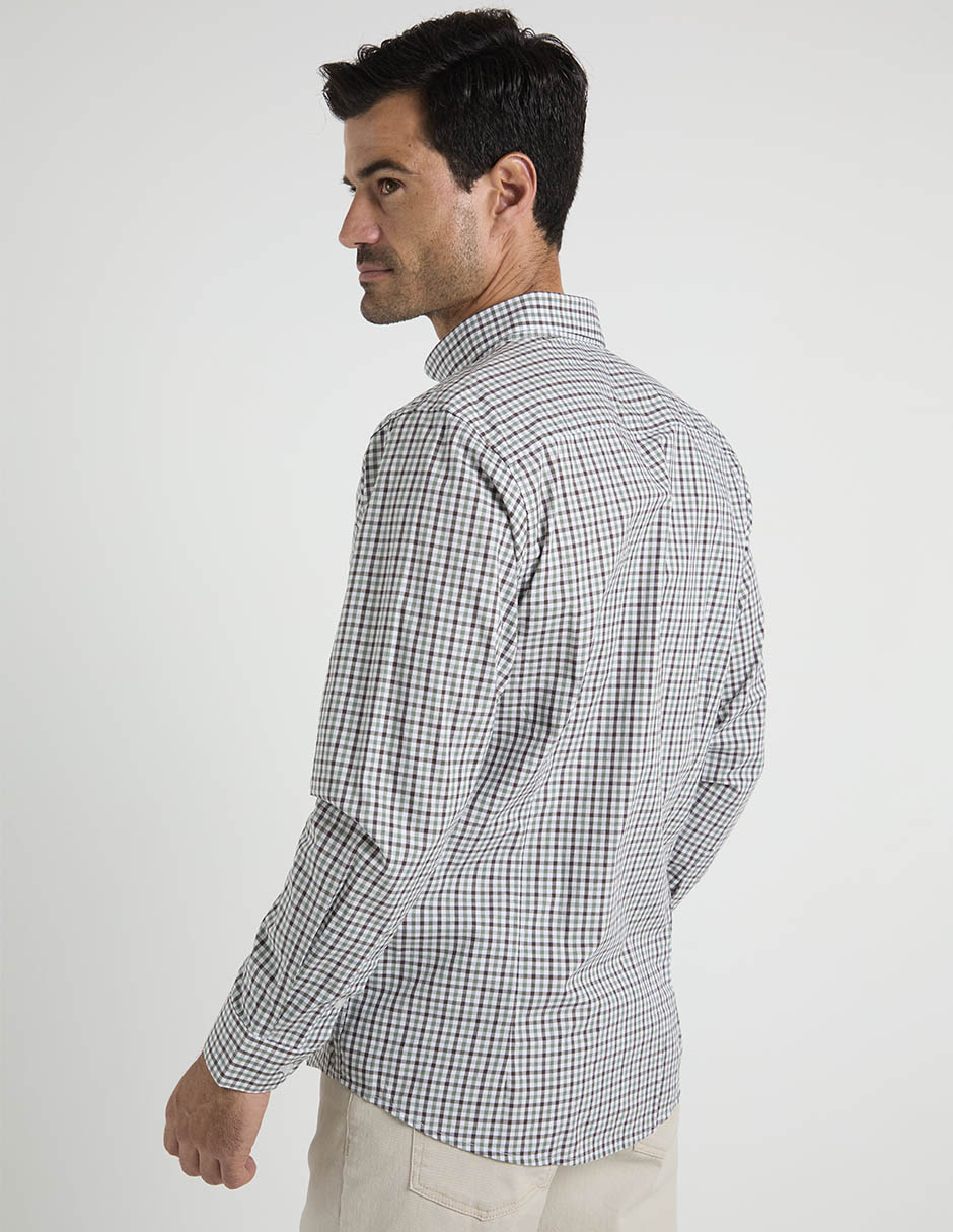 Camisa casual dioro manga larga para hombre
