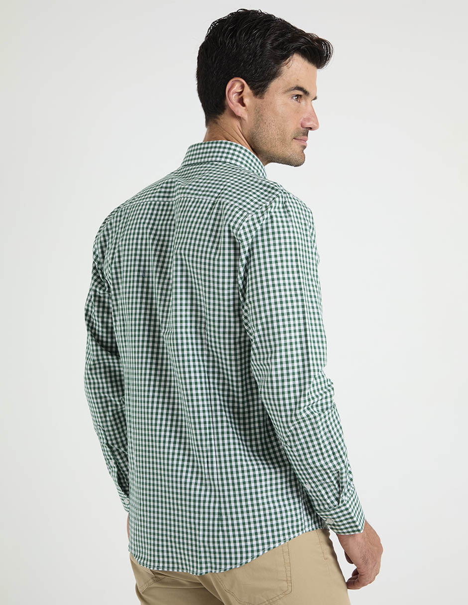 Camisa de algodón manga larga para hombre 4