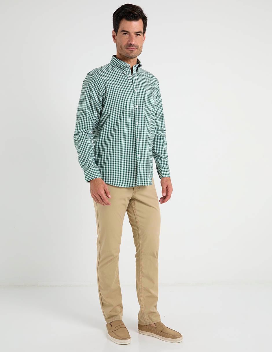 Camisa de algodón manga larga para hombre 3
