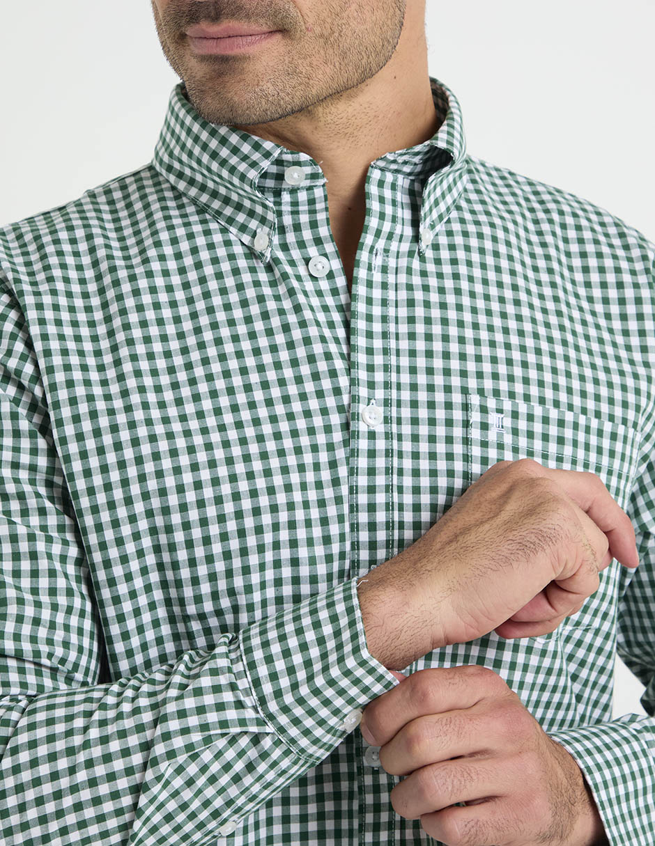 Camisa de algodón manga larga para hombre 2