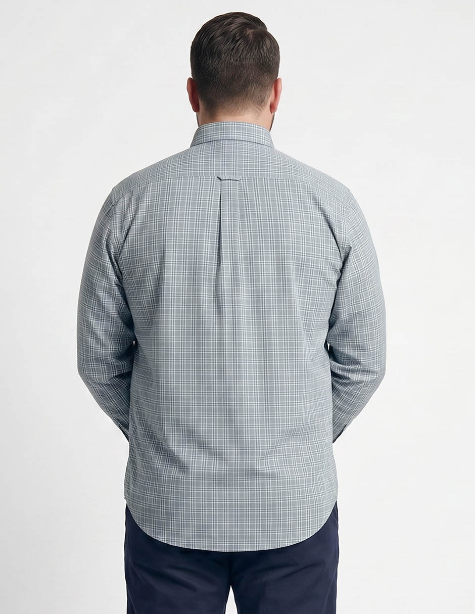 Camisa dioro manga larga de algodón para hombre