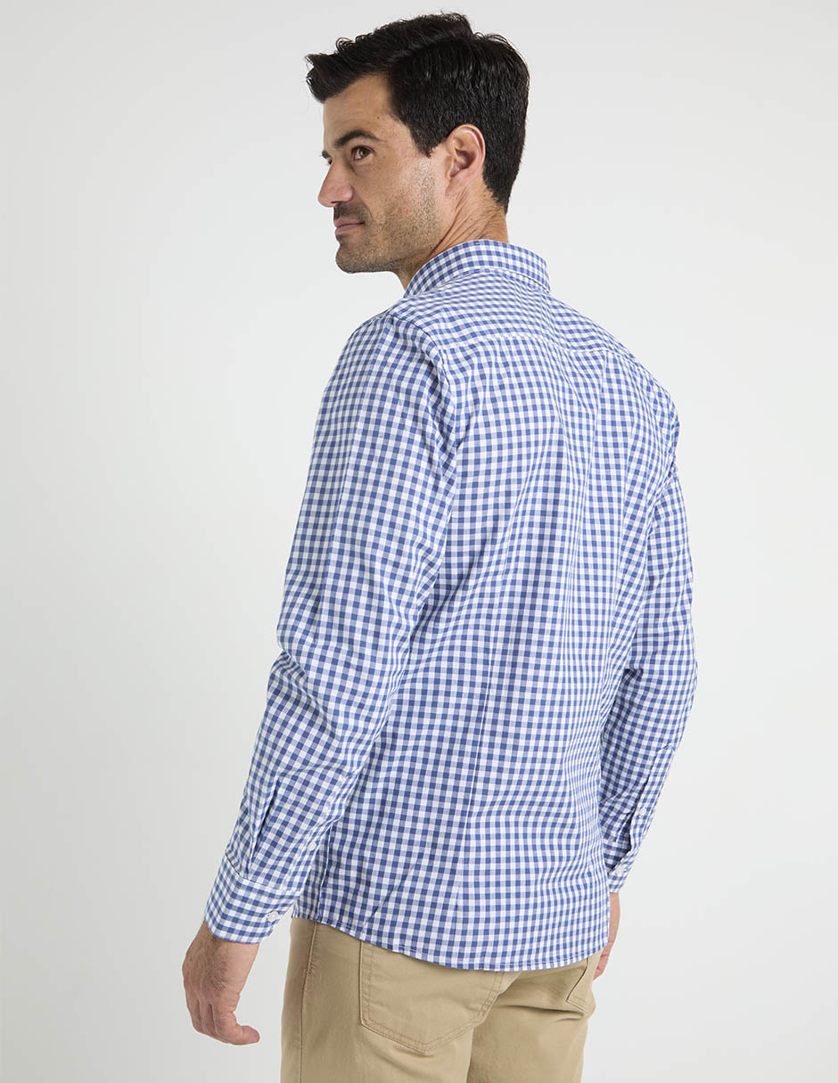 Camisa casual de algodón manga larga para hombre 2