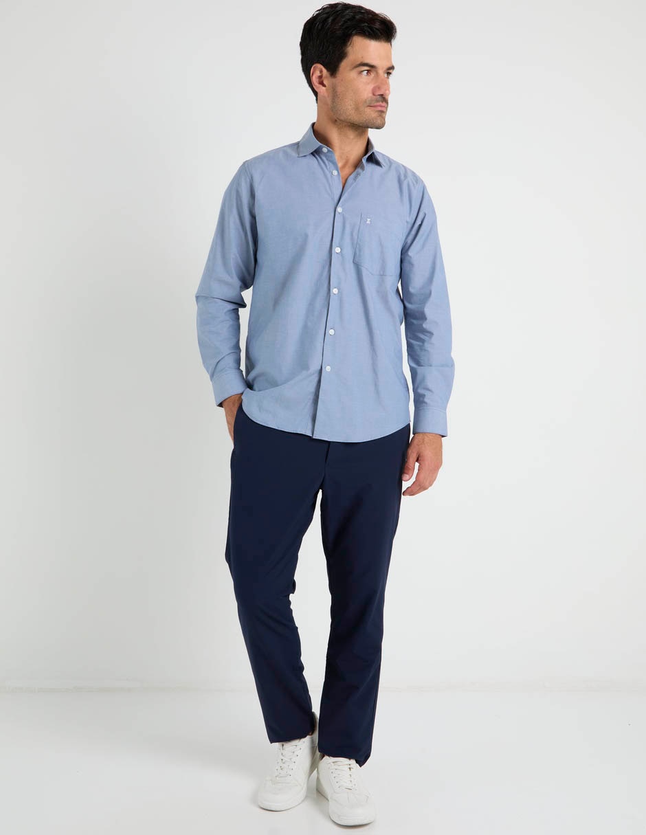 Camisa casual manga larga para hombre 3