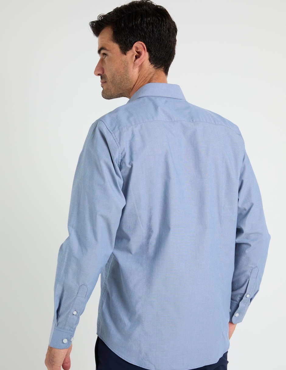 Camisa casual manga larga para hombre 6