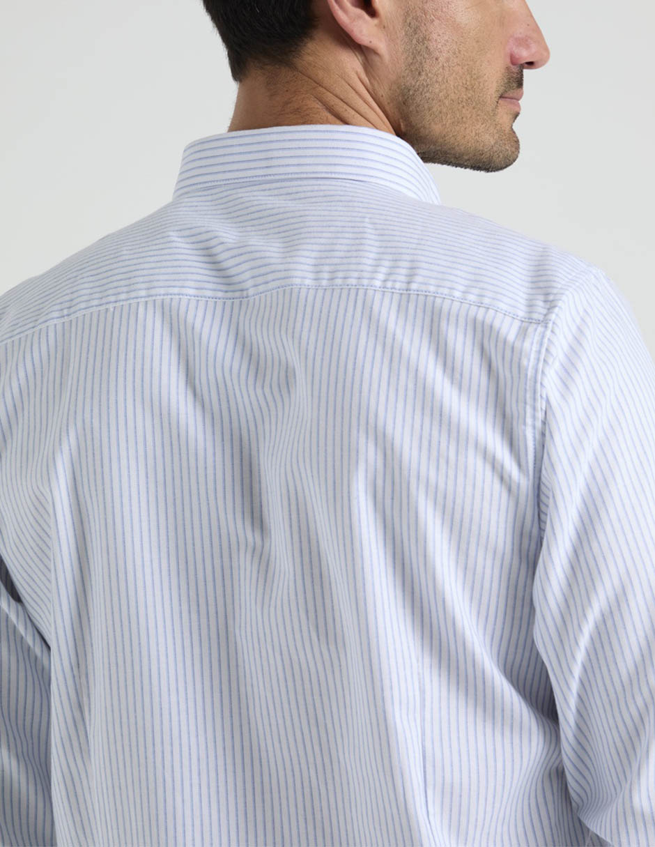 Camisa business casual Dioro de algodón manga larga para hombre