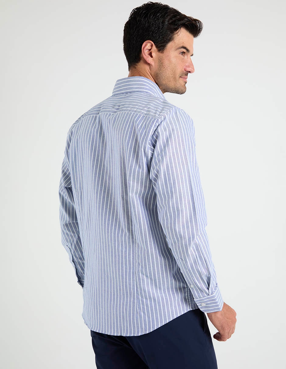 Camisa casual de algodón manga larga para hombre 2