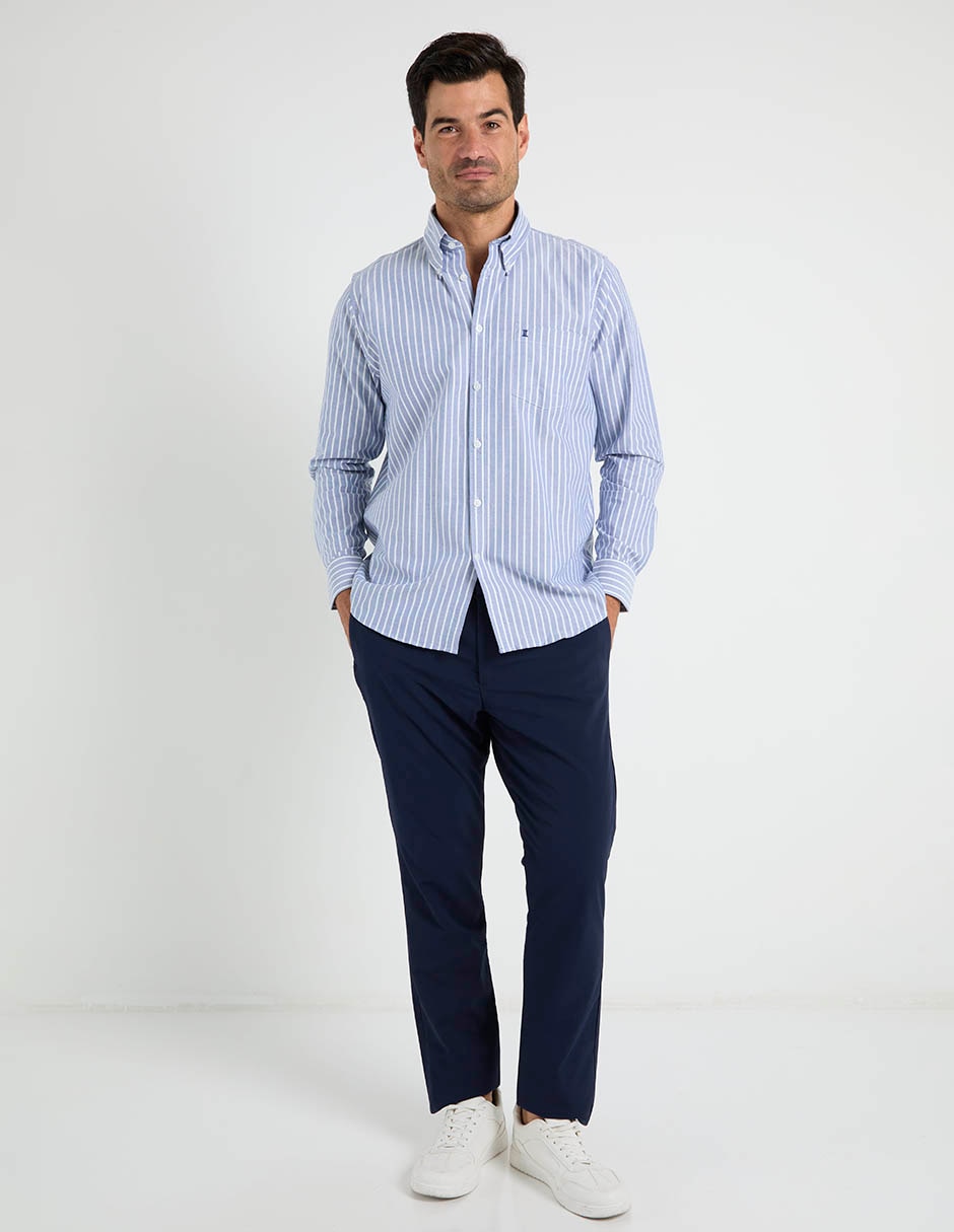 Camisa casual de algodón manga larga para hombre 3
