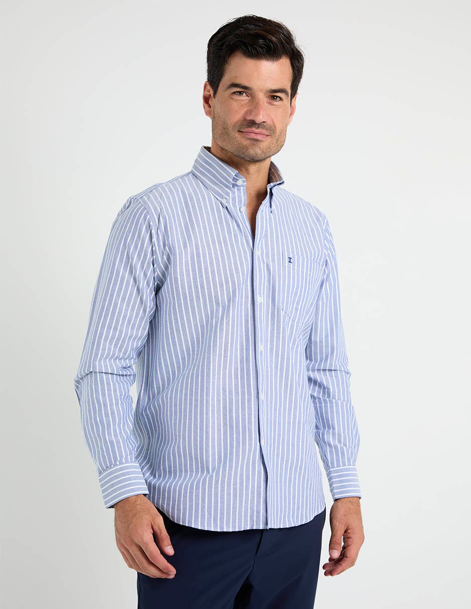 Camisa casual de algodón manga larga para hombre Camisa casual de algodón manga larga para hombre