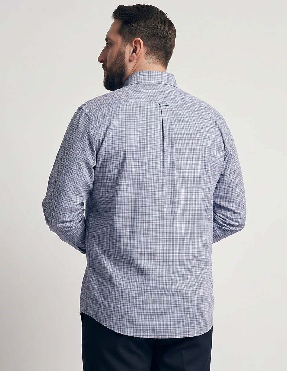 Camisa manga larga de algodón para hombre 2