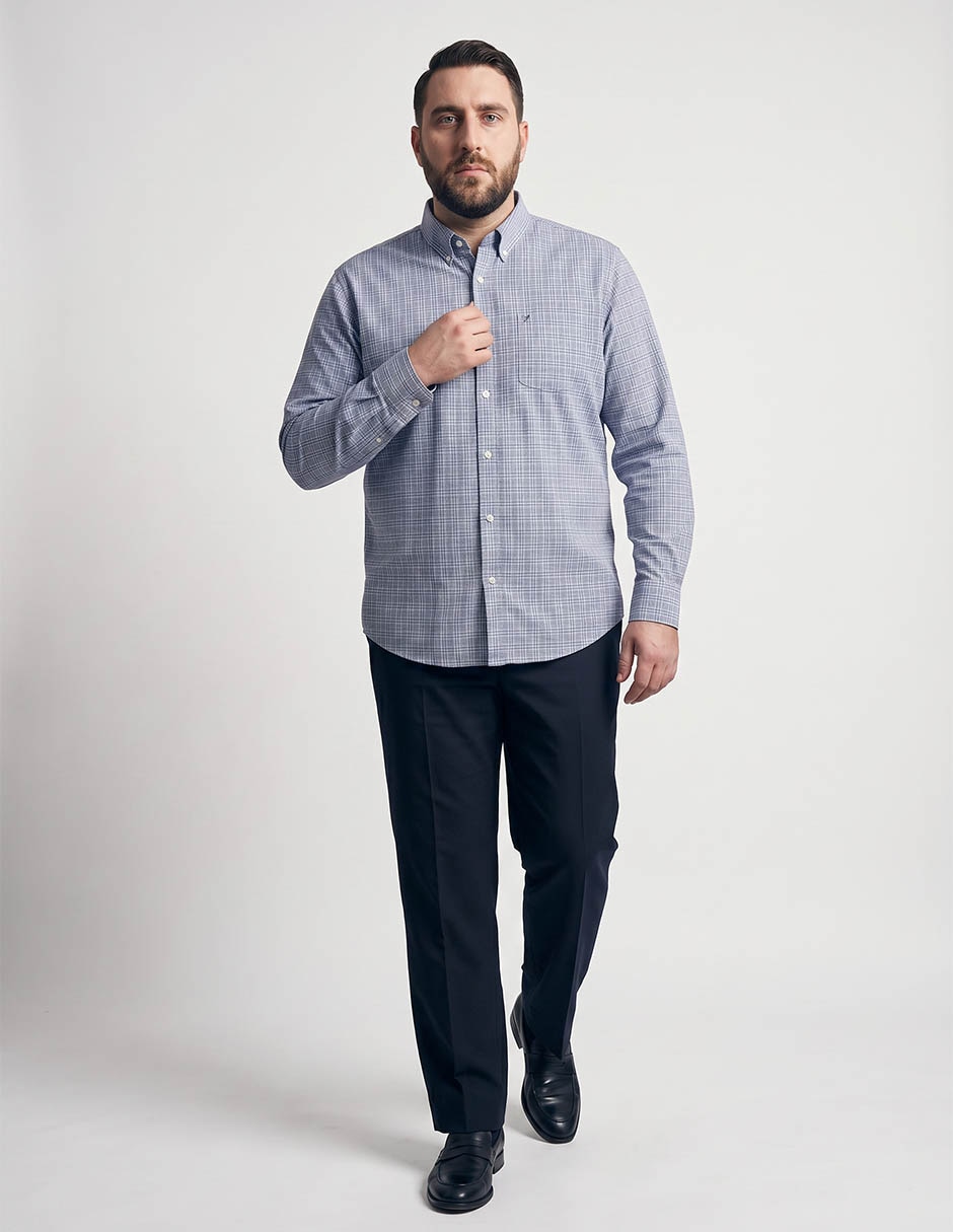 Camisa manga larga de algodón para hombre 3