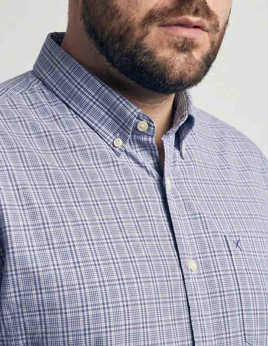 Camisa manga larga de algodón para hombre 4