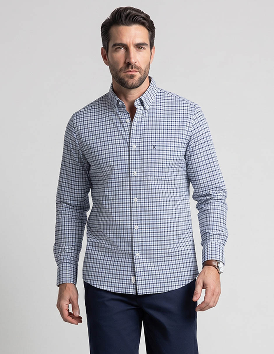 Camisa de algodón dioro para hombre