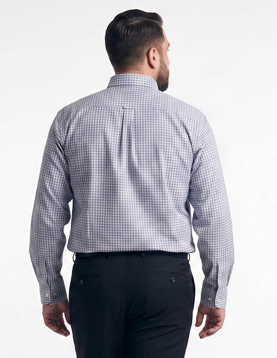 Camisa casual de algodón manga larga para hombre 2