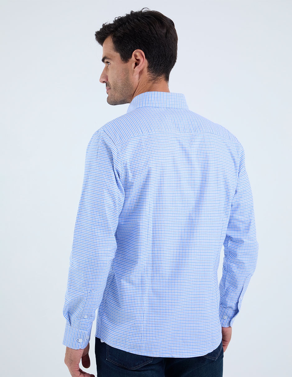 Camisa business casual Dioro de algodón manga larga para hombre