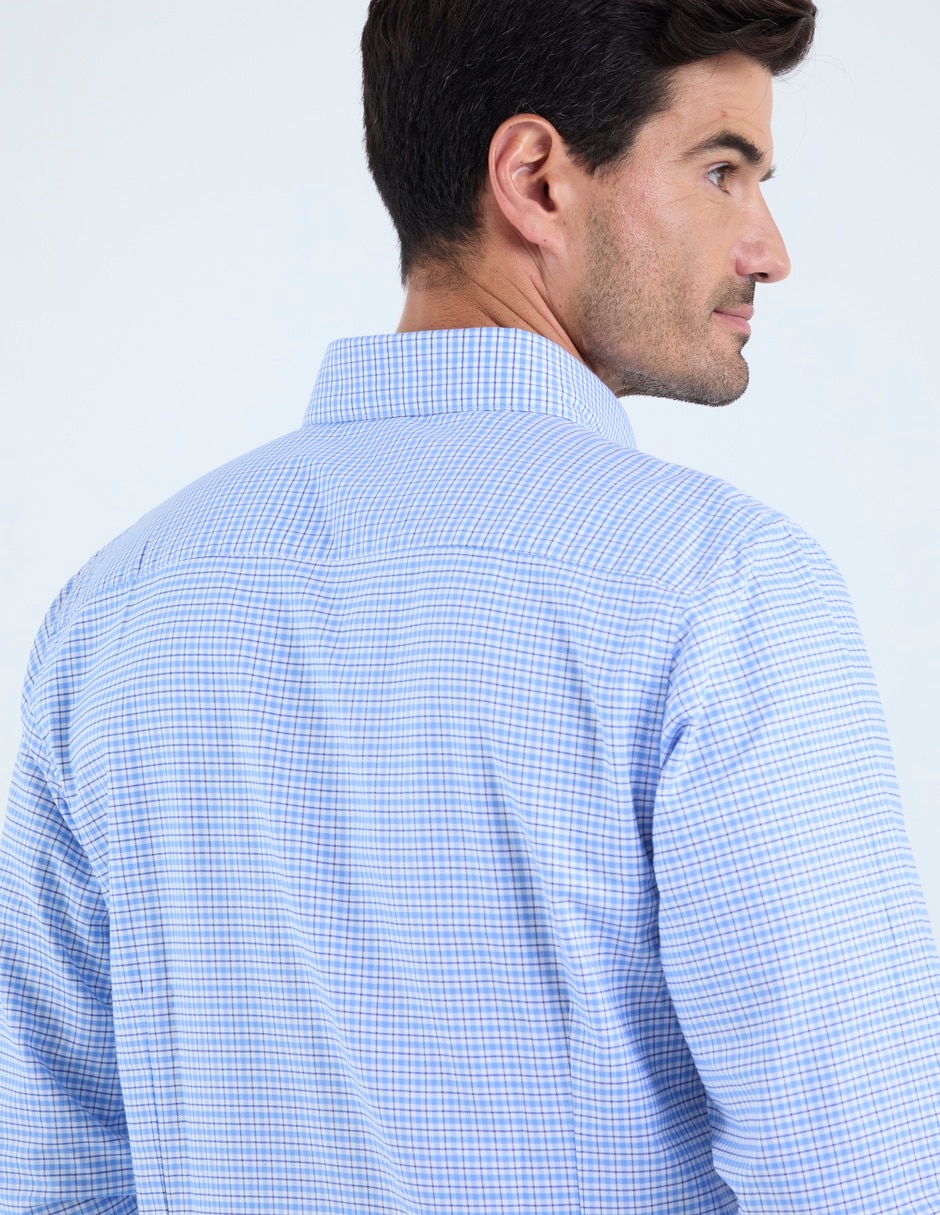 Camisa business casual Dioro de algodón manga larga para hombre