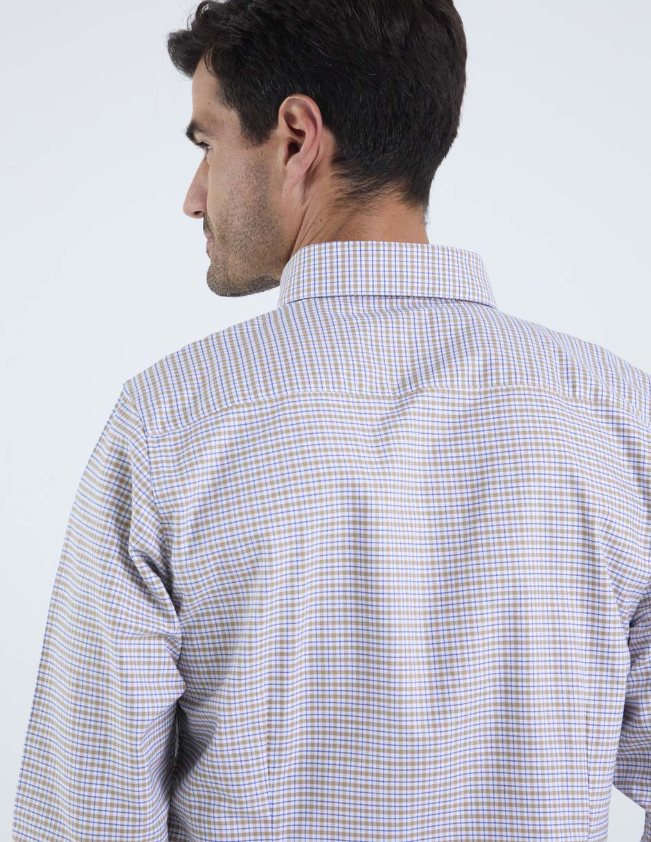 Camisa casual Dioro de algodón manga larga para hombre