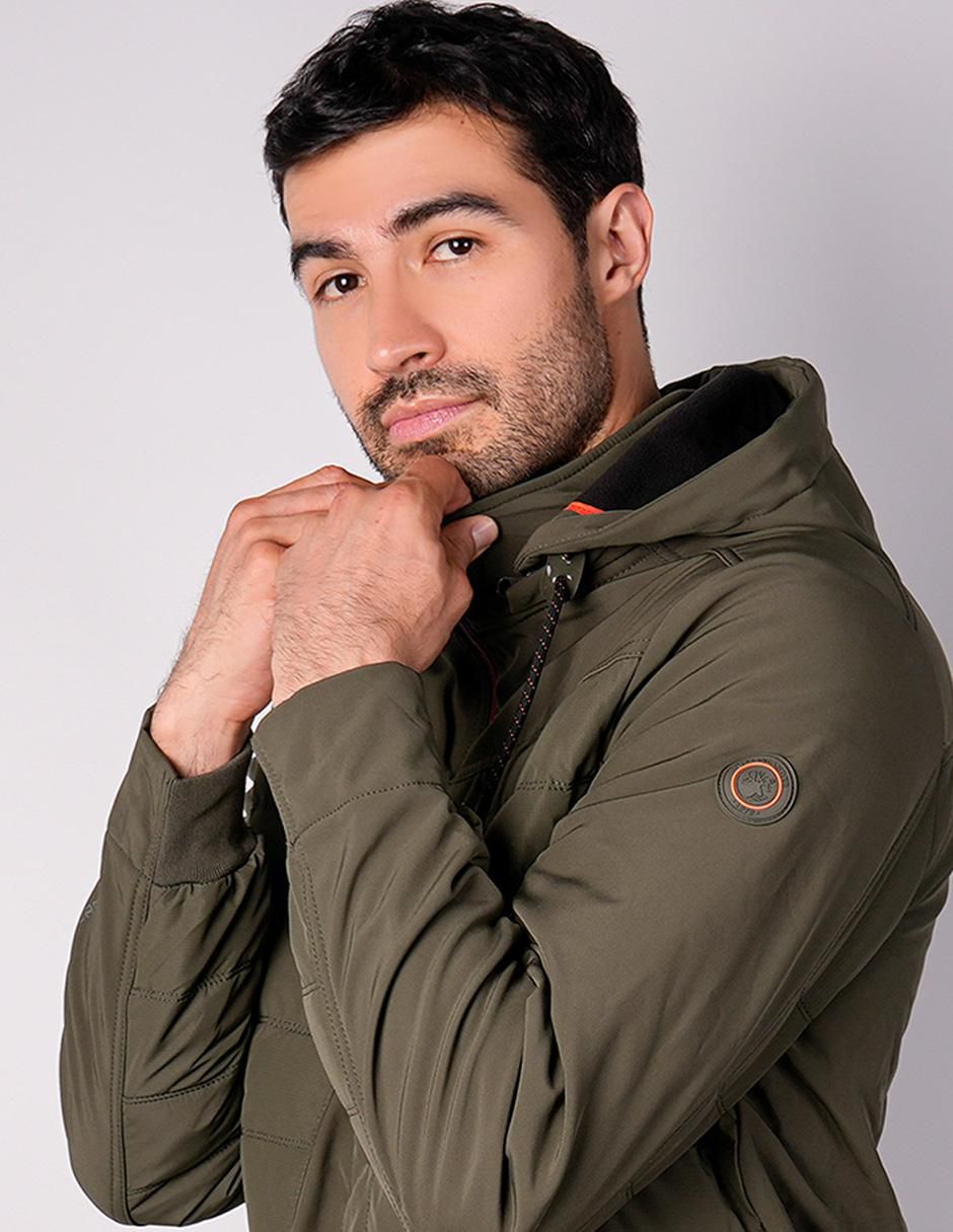 Chamarra capitonada Greenlander capucha desmontable para hombre