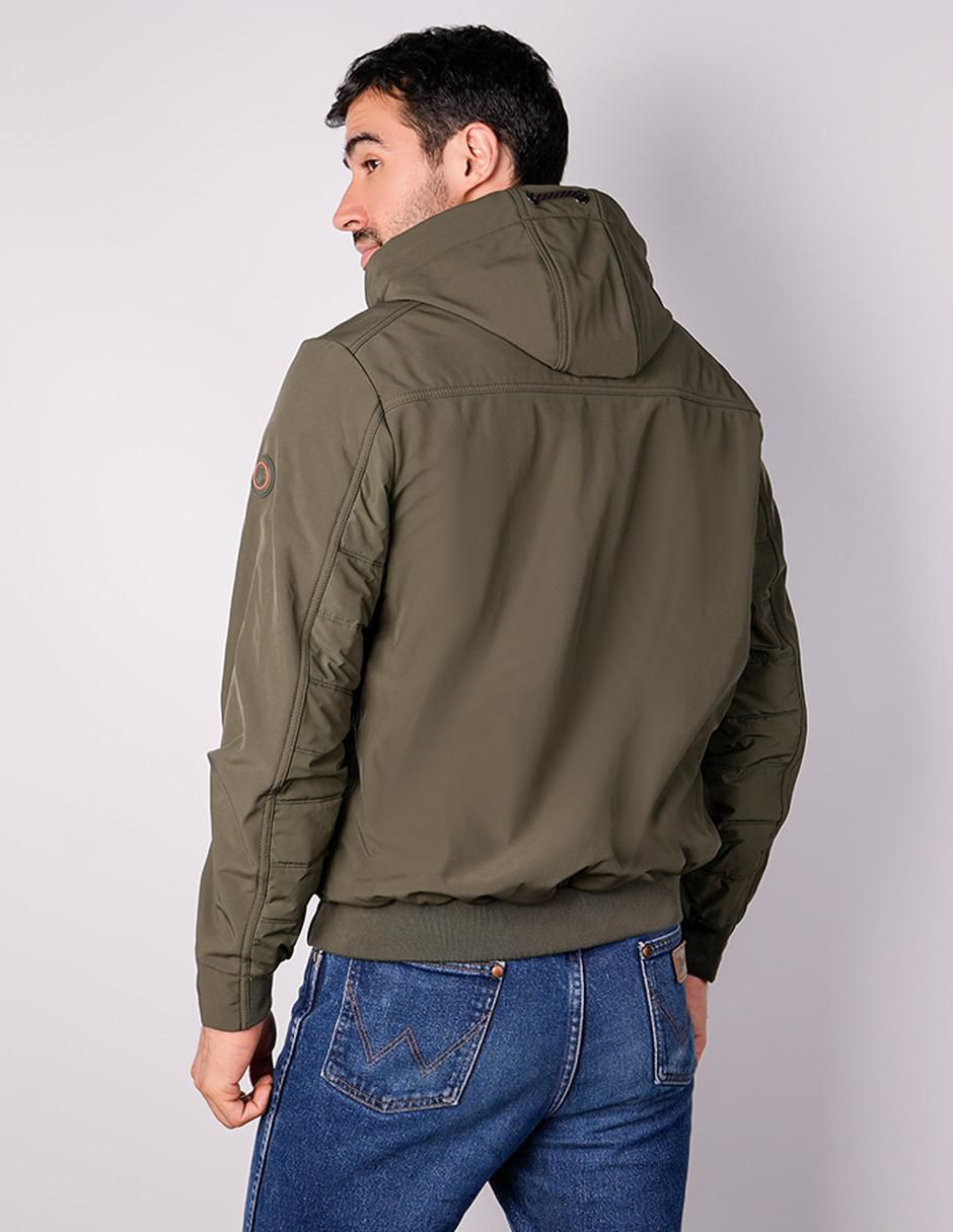 Chamarra capitonada Greenlander capucha desmontable para hombre