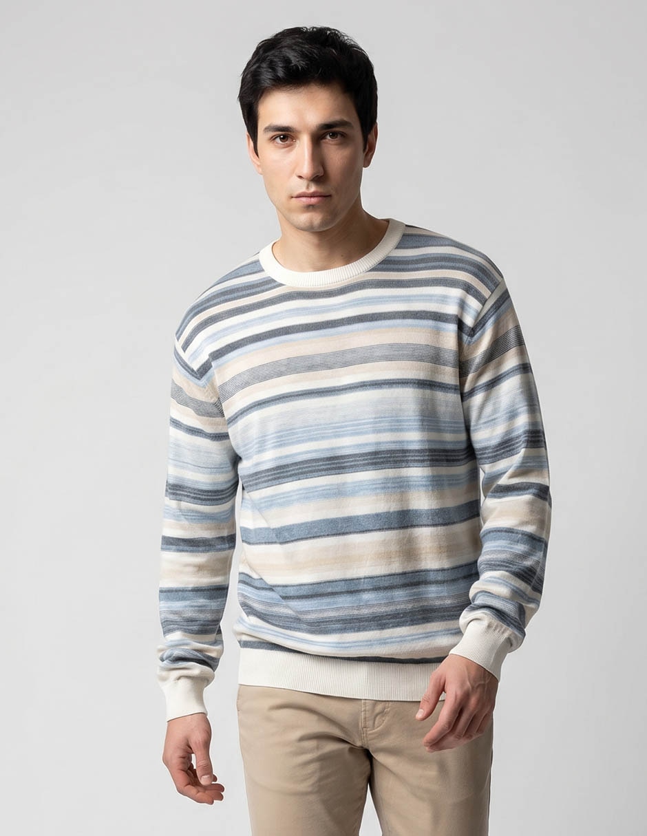 Suéter Poin Zero cuello redondo para hombre