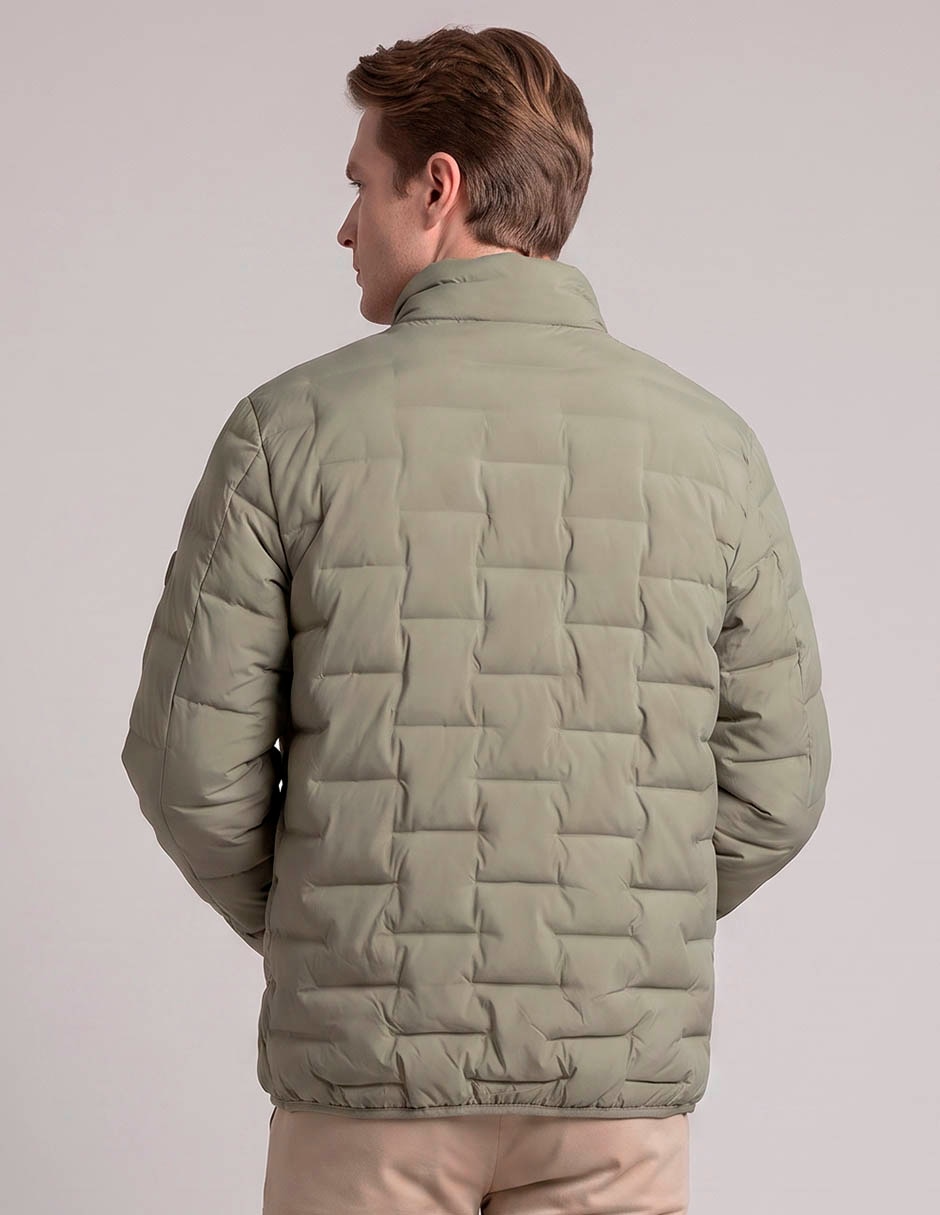 Chamarra capitonada point zero con bolsillos para hombre