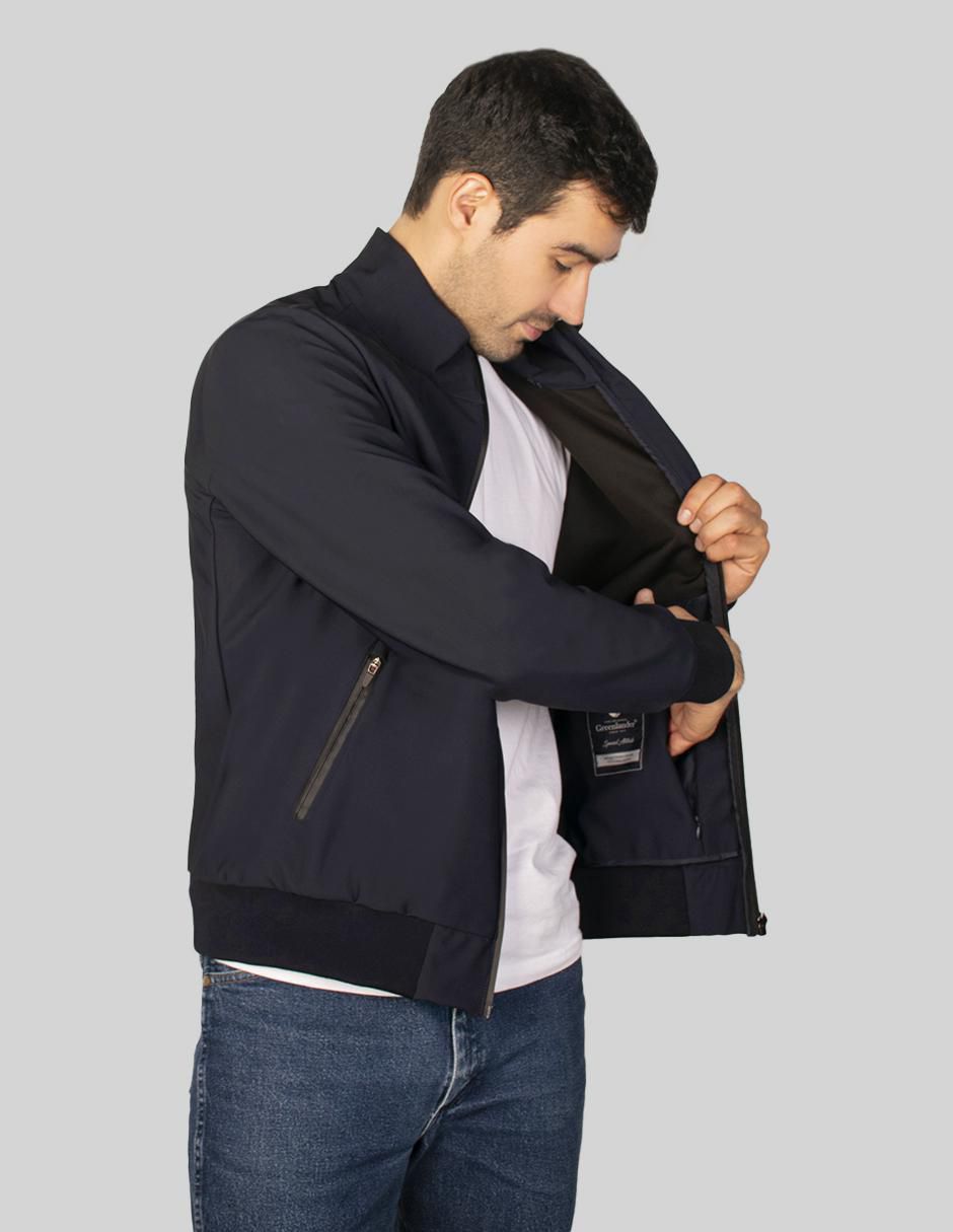 Chamarra bomber Greenlander con bolsillos para hombre