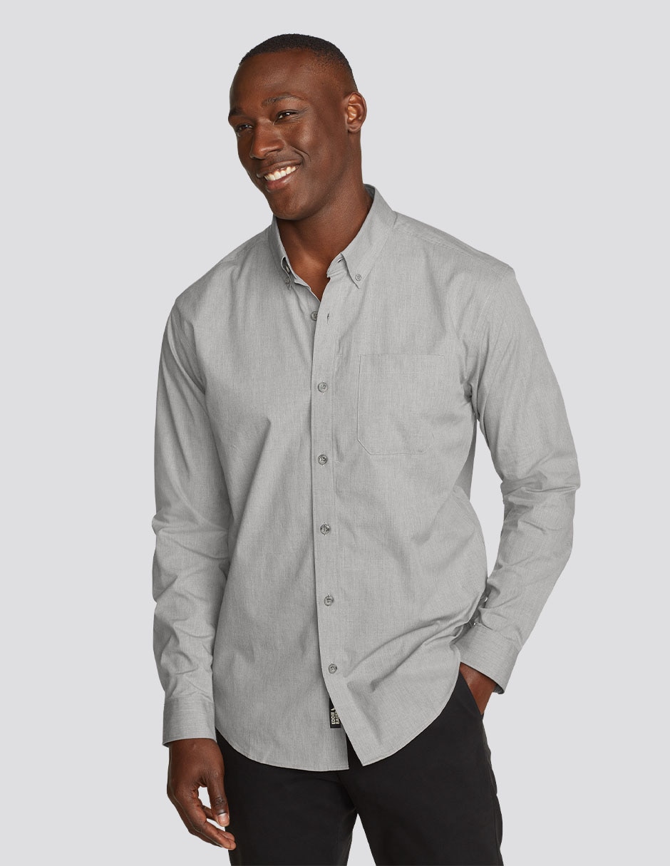 Camisa casual manga larga para hombre