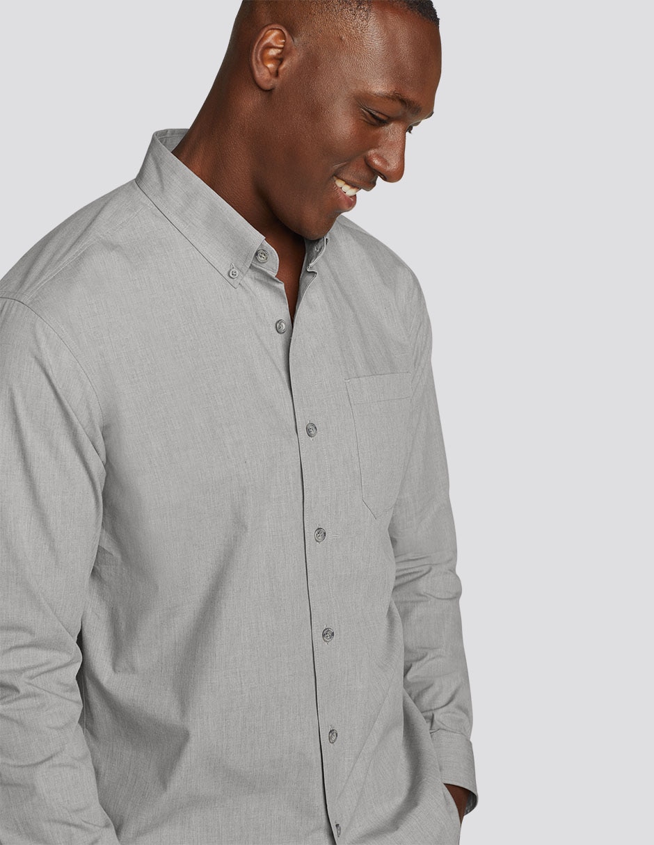 Camisa casual manga larga para hombre