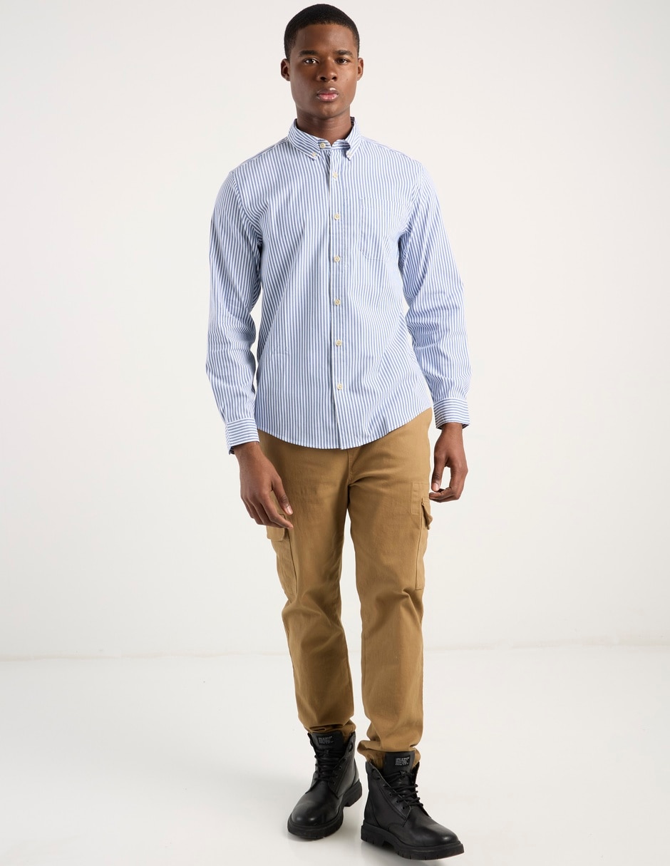 Camisa casual Eddie Bauer de algodón manga larga para hombre