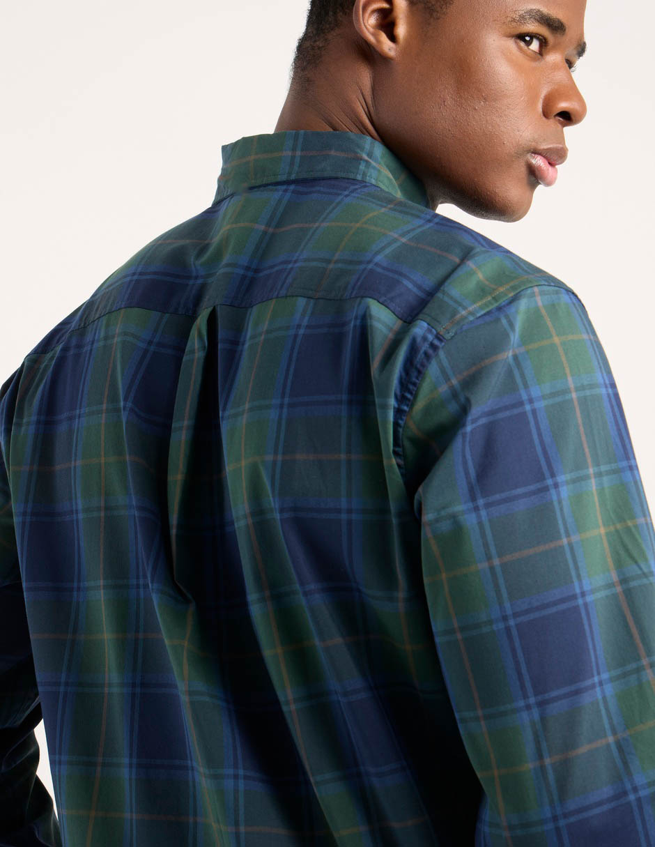 Camisa casual manga larga para hombre 10