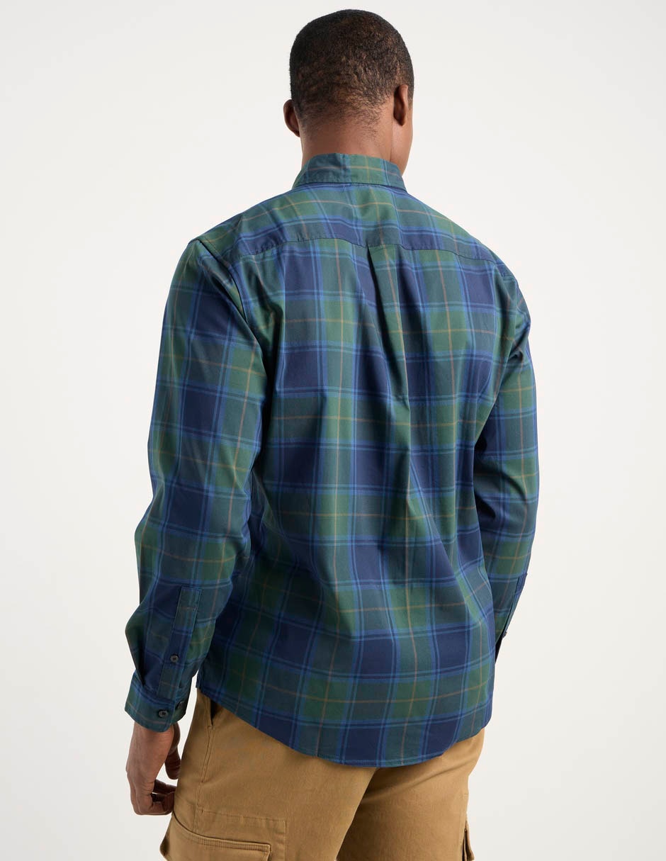Camisa casual manga larga para hombre 11