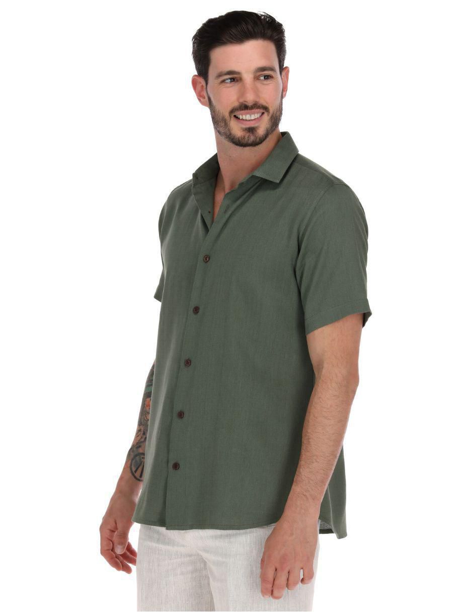 Camisa casual manga corta para hombre 4