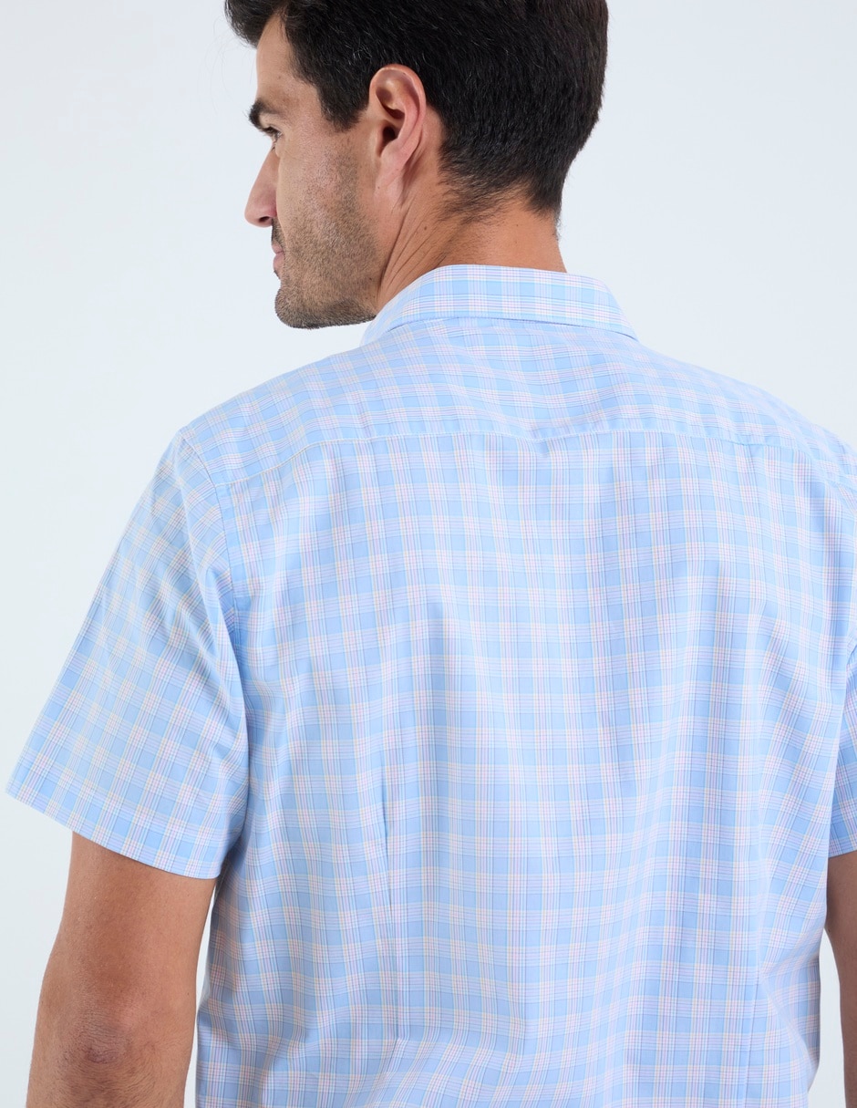 Camisa casual de algodón manga corta para hombre 5