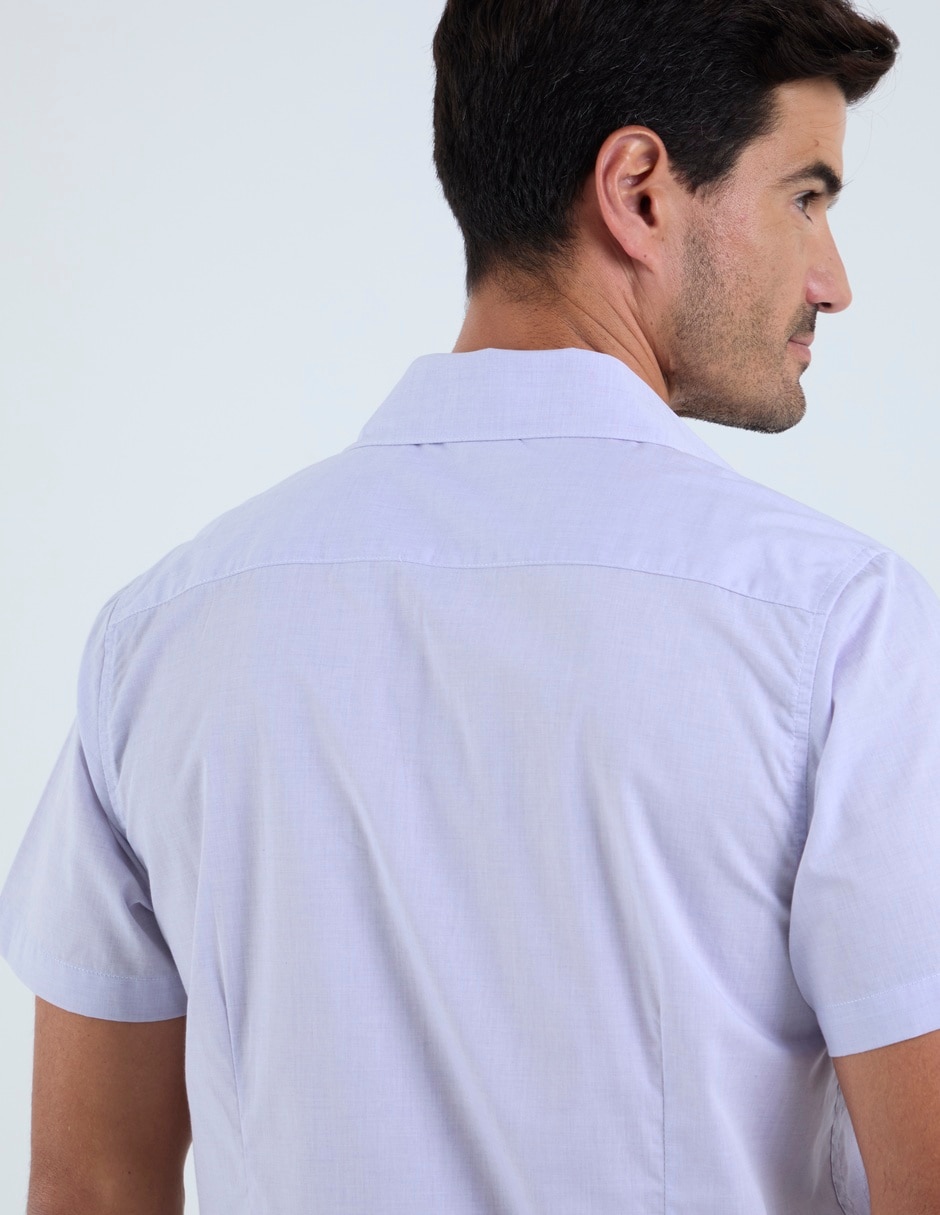 Camisa casual dioro de algodón manga corta para hombre