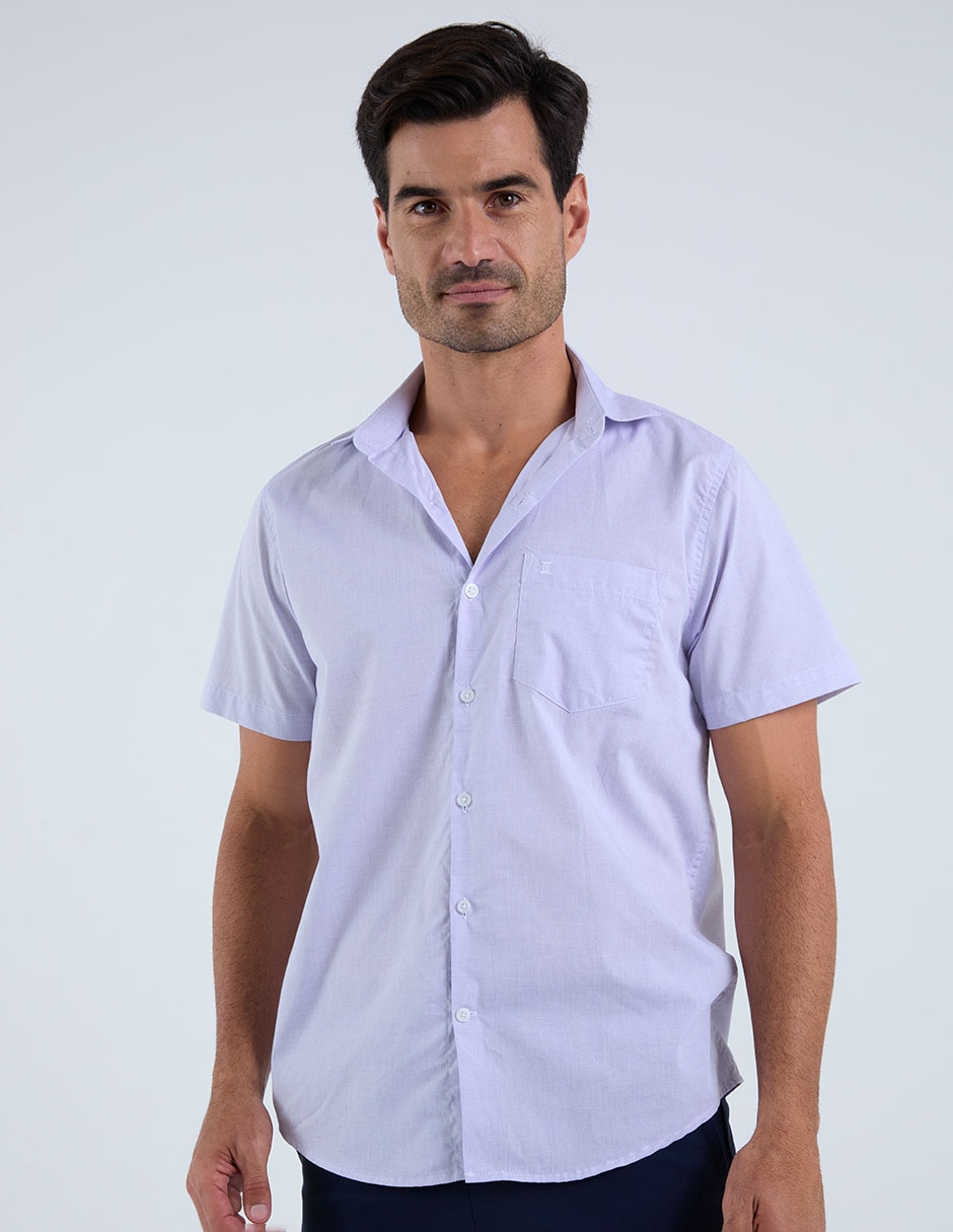 Camisa casual de algodón manga corta para hombre Camisa casual de algodón manga corta para hombre