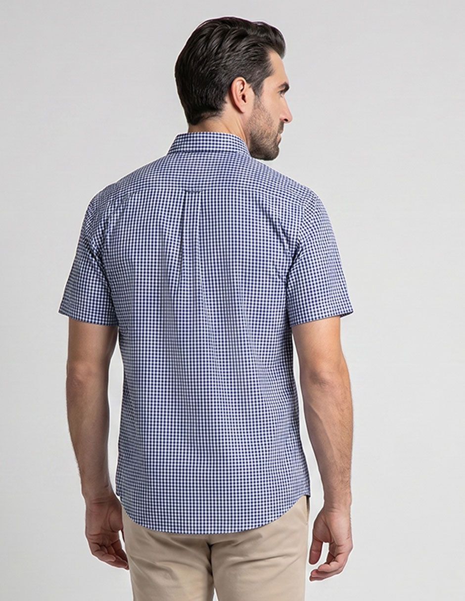 Camisa casual Dioro de algodón manga corta para hombre