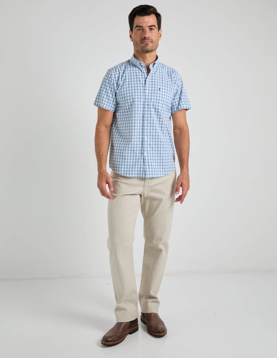 Camisa casual de algodón manga corta para hombre 3