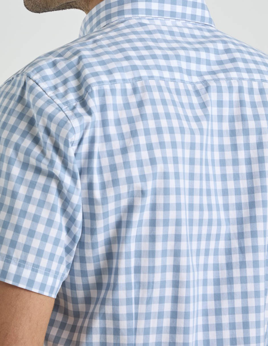 Camisa casual de algodón manga corta para hombre 5