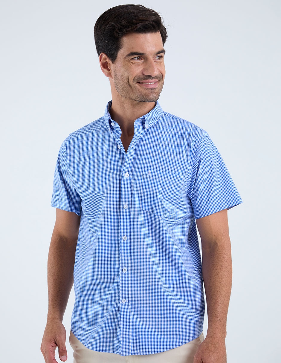 Camisa casual de algodón manga corta para hombre Camisa casual de algodón manga corta para hombre