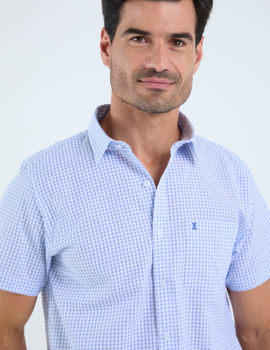 Camisa casual de algodón manga corta para hombre 3
