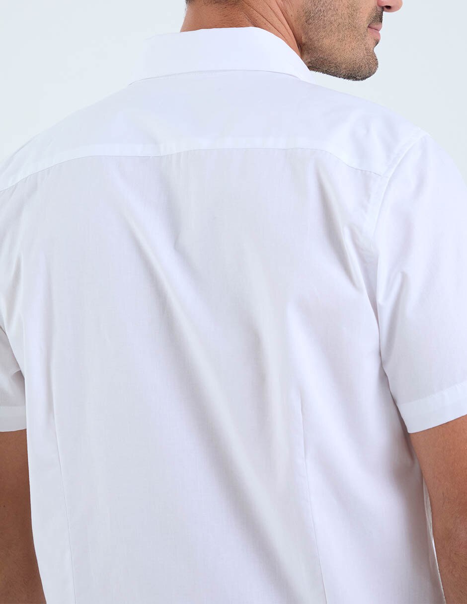 Camisa casual dioro de algodón manga corta para hombre