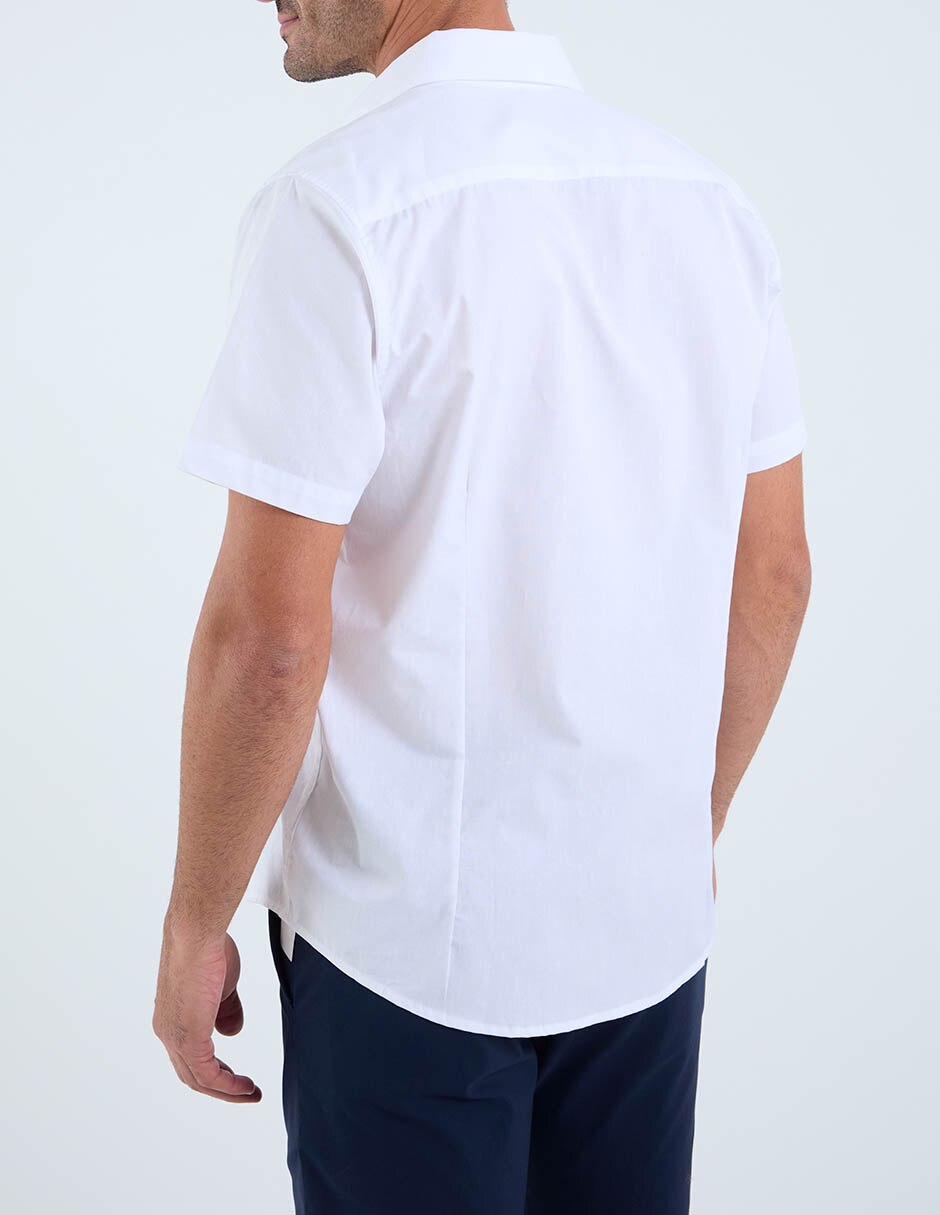 Camisa casual dioro de algodón manga corta para hombre