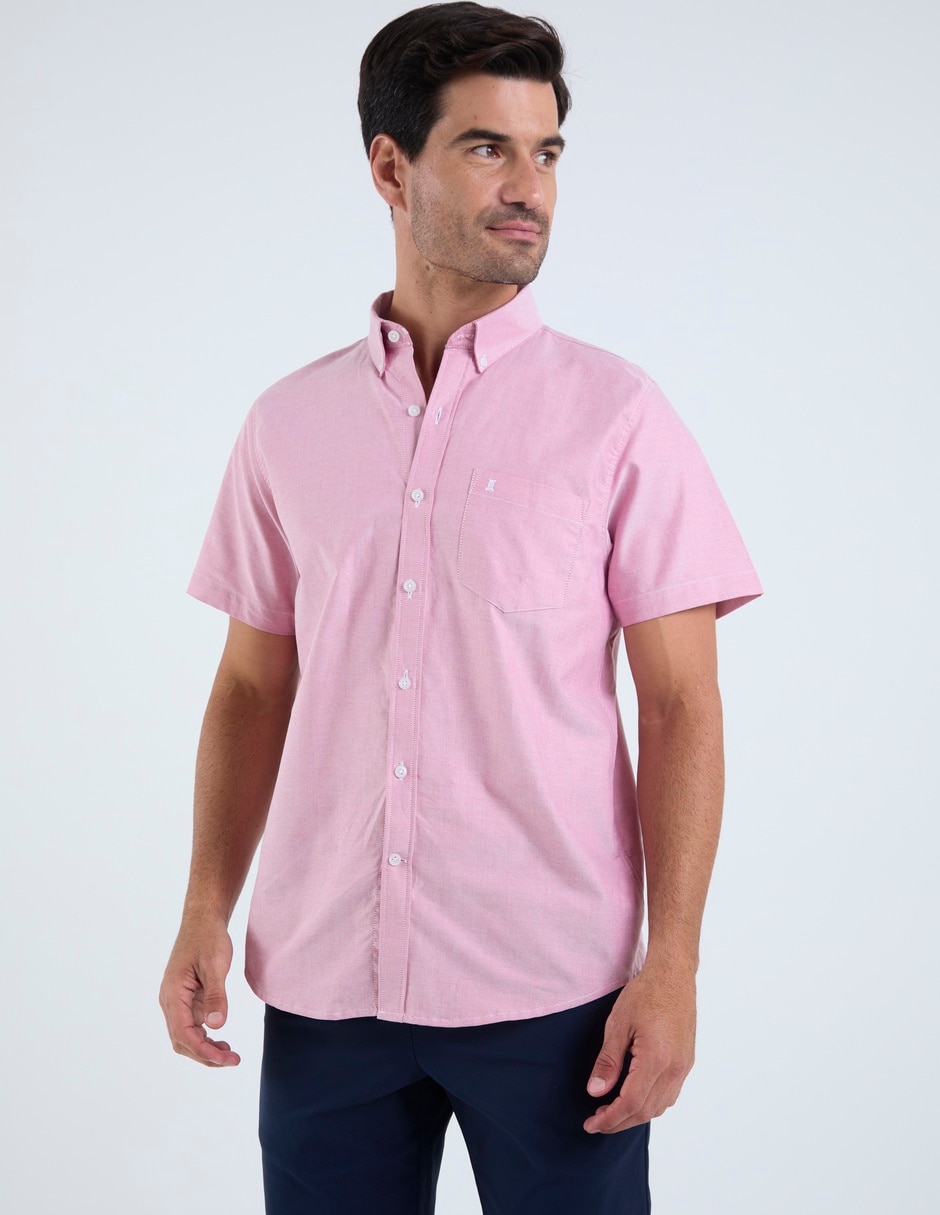 Camisa casual de algodón manga corta para hombre Camisa casual de algodón manga corta para hombre