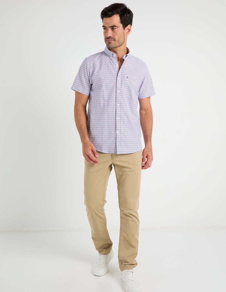 Camisa casual de algodón manga corta para hombre 3