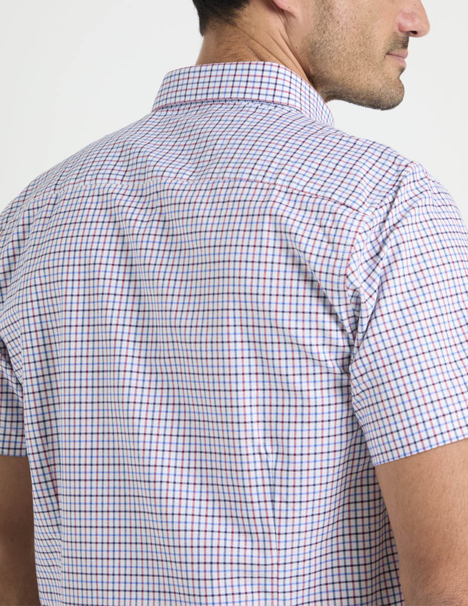 Camisa casual de algodón manga corta para hombre 5