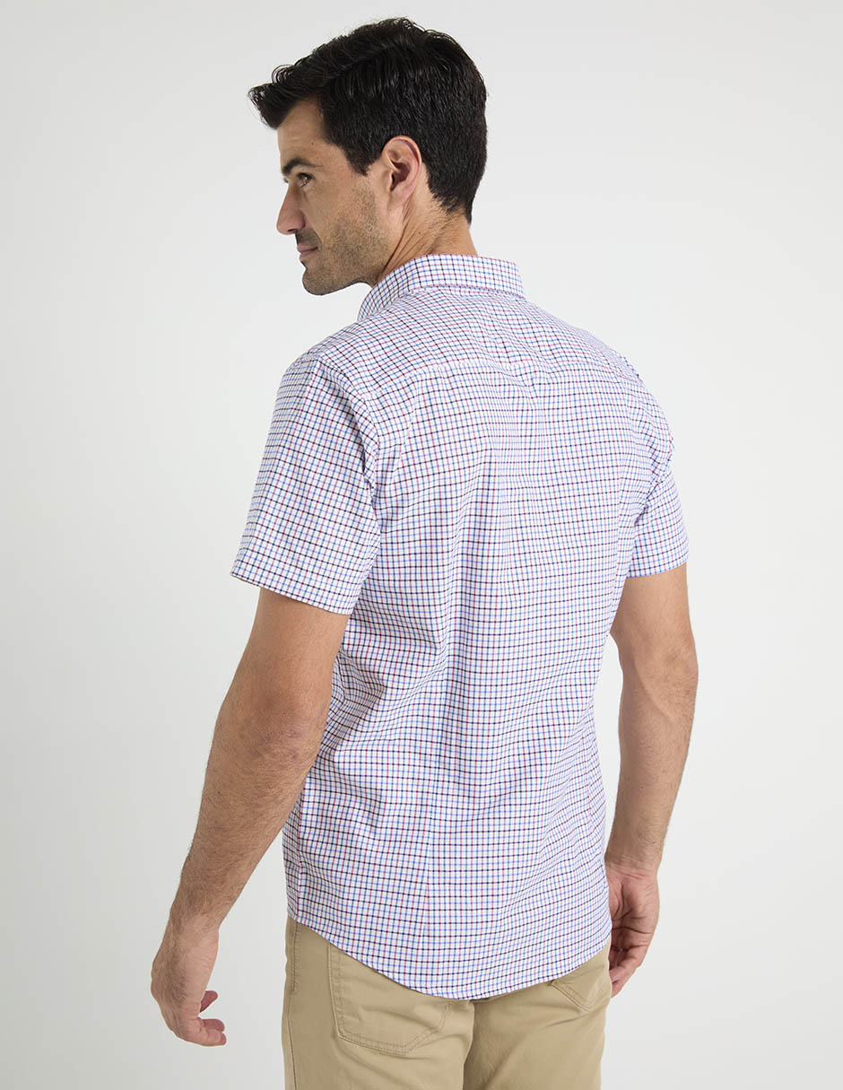 Camisa casual de algodón manga corta para hombre 6