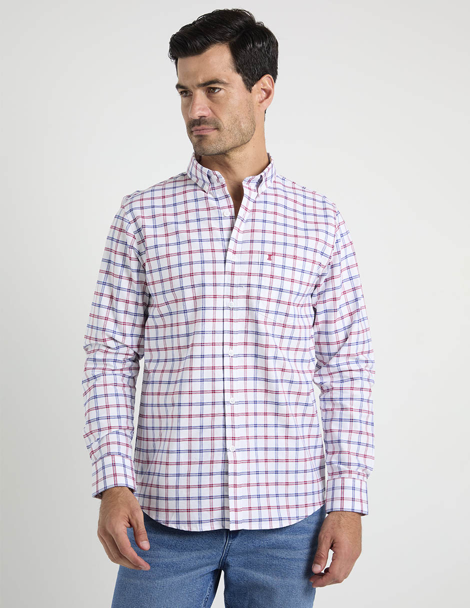 Camisa casual de algodón manga larga para hombre 2